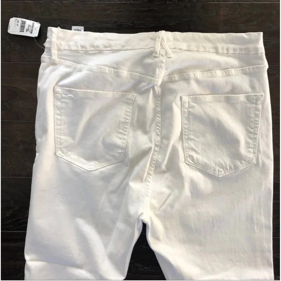 New Good American Good Legs Crop white Jean Jegging pants plus size 20 classic - Picture 7 of 11